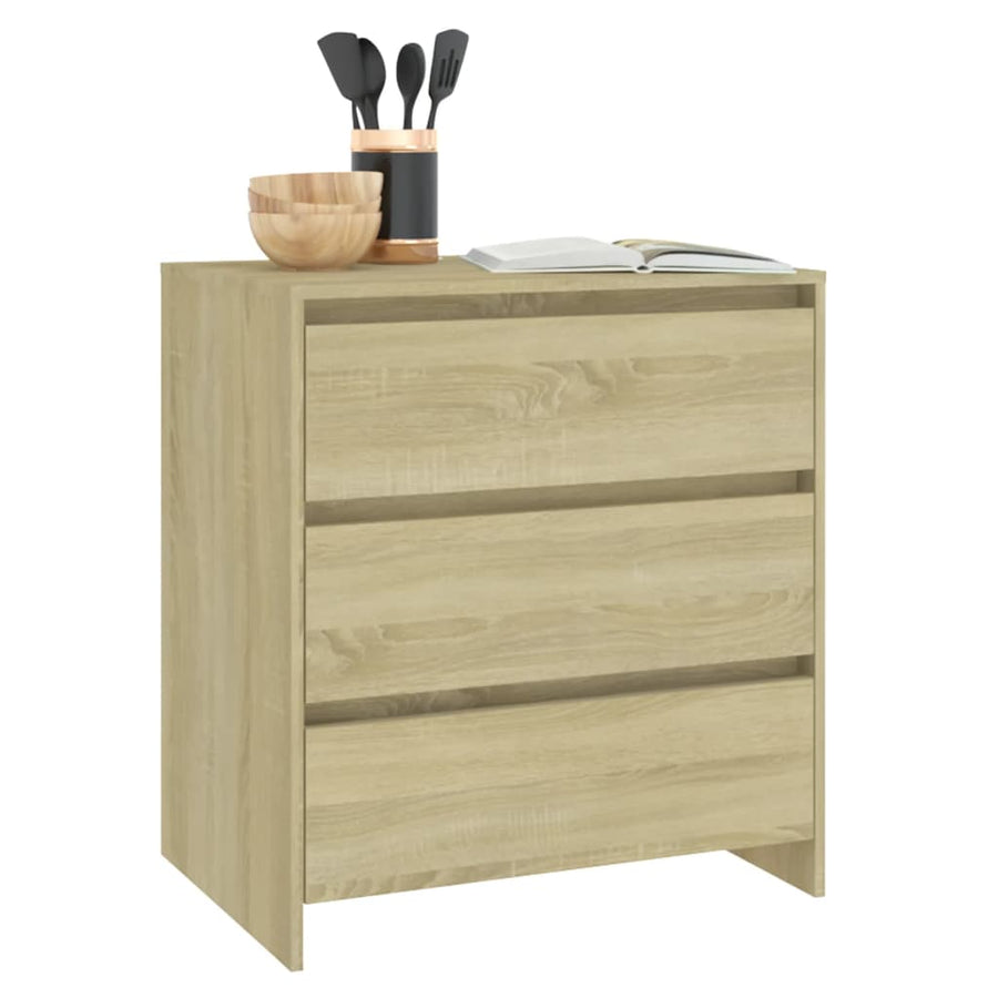Dressoir 70X4X75 Cm Spaanplaat Kleurig Sonoma eiken