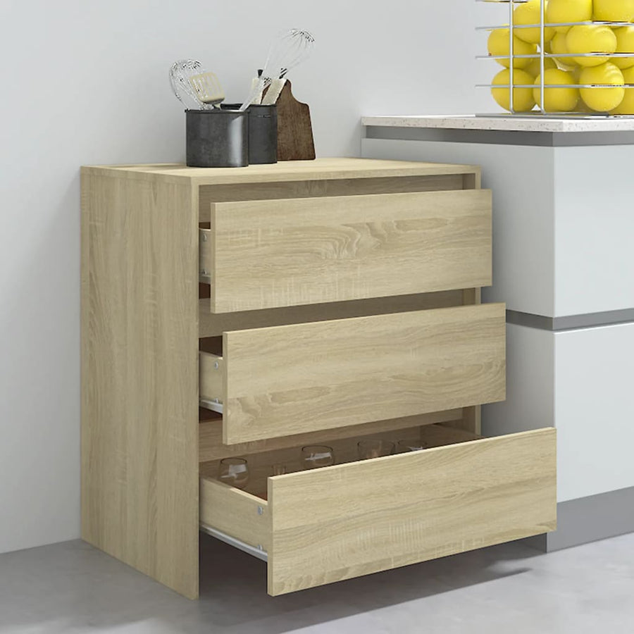Dressoir 70X4X75 Cm Spaanplaat Kleurig Sonoma eiken
