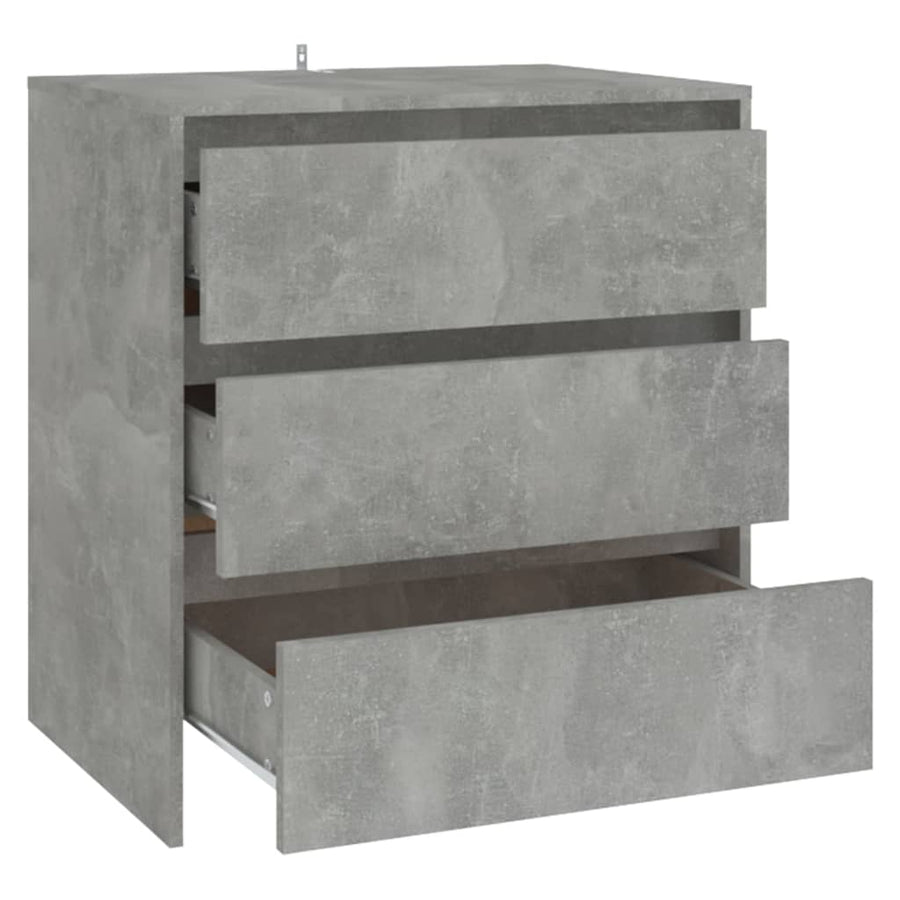 Dressoir 70X4X75 Cm Spaanplaat Betongrijs