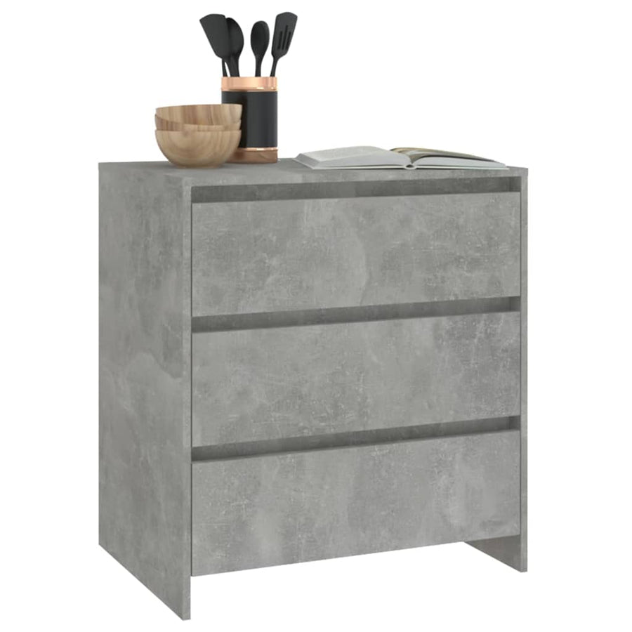 Dressoir 70X4X75 Cm Spaanplaat Betongrijs