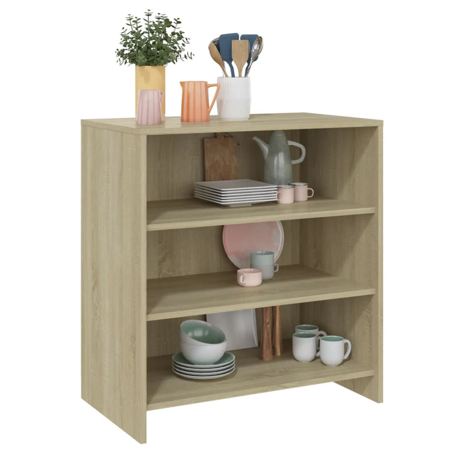 Dressoir 70X40,5X75 Cm Bewerkt Hout Kleurig Sonoma eiken