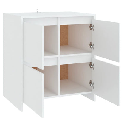 Dressoir 70x41x75 cm bewerkt hout wit