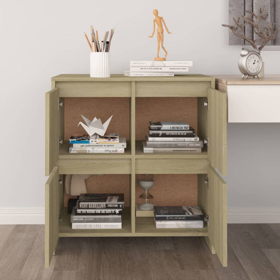 Dressoir 70X4X75 Cm Spaanplaat Kleurig Sonoma eiken