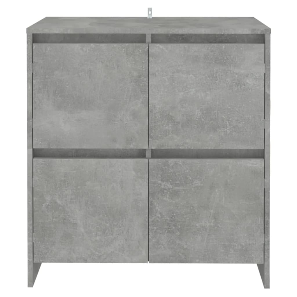 Dressoir 70x41x75 cm bewerkt hout betongrijs