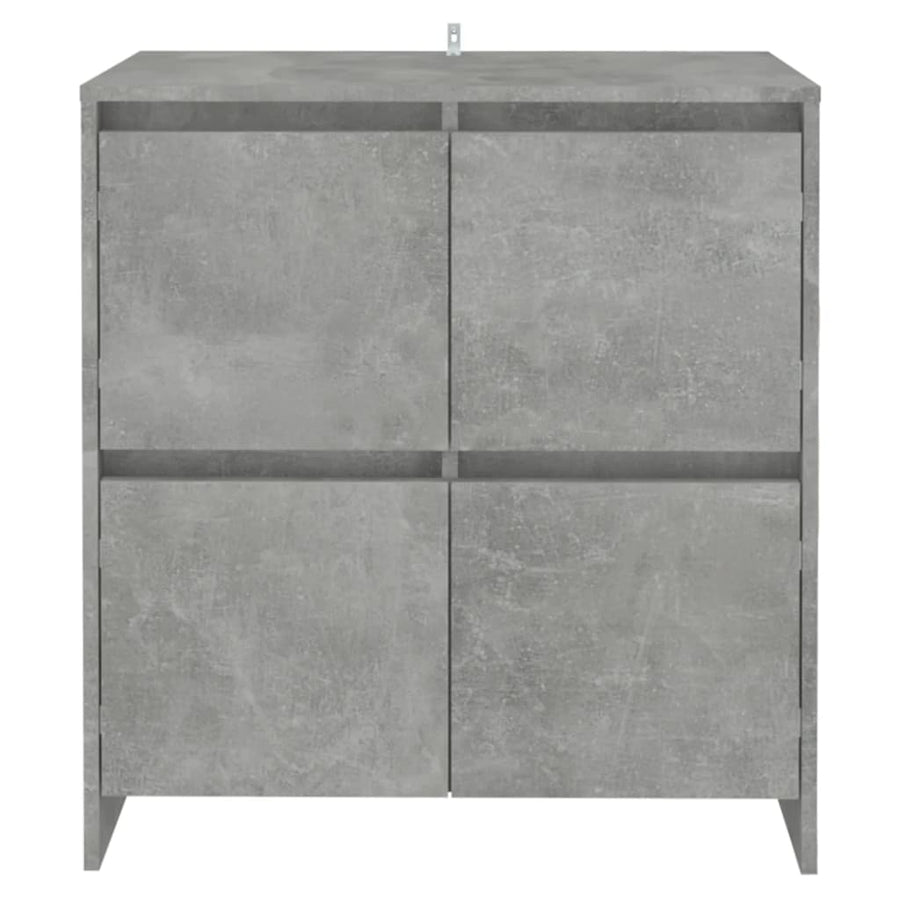 Dressoir 70x41x75 cm bewerkt hout betongrijs