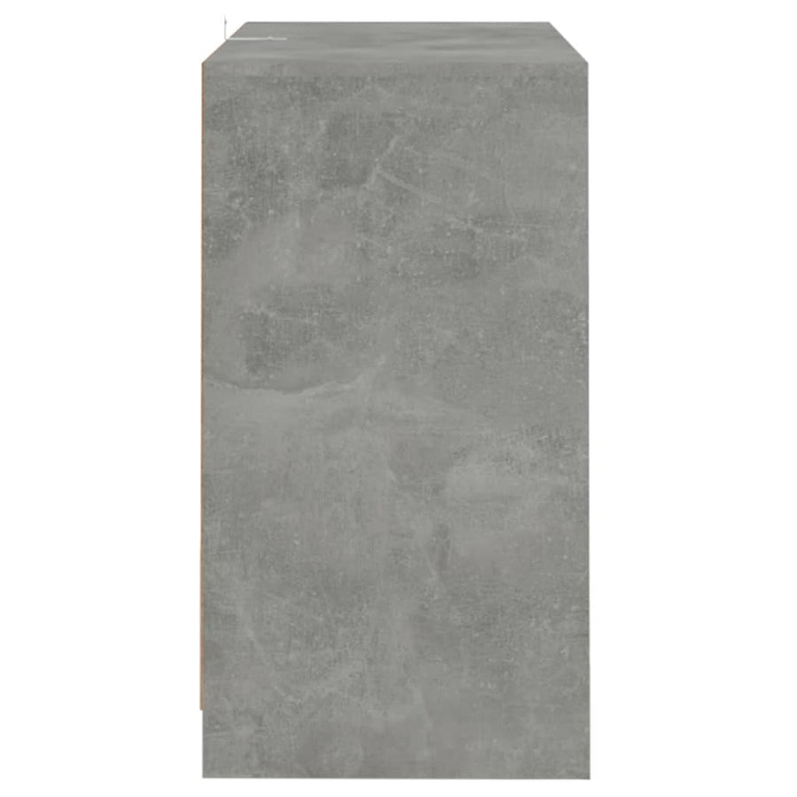 Dressoir 70x41x75 cm bewerkt hout betongrijs