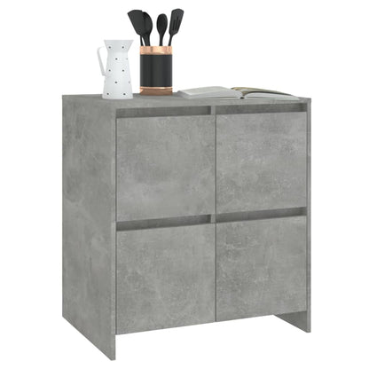 Dressoir 70x41x75 cm bewerkt hout betongrijs