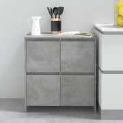 Sideboard 70x41x75 cm treated wood concrete grey