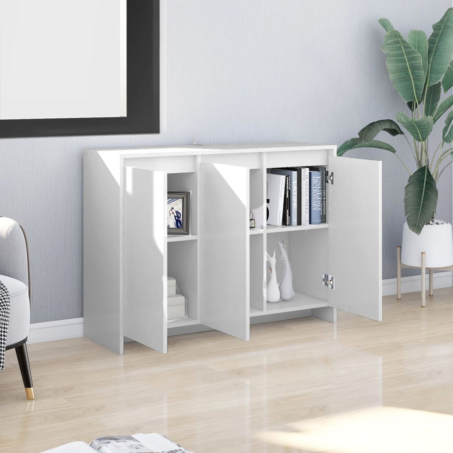 Dressoir 02X33X75 Cm Spaanplaat Wit