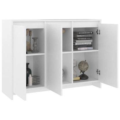 Dressoir 02X33X75 Cm Spaanplaat Wit
