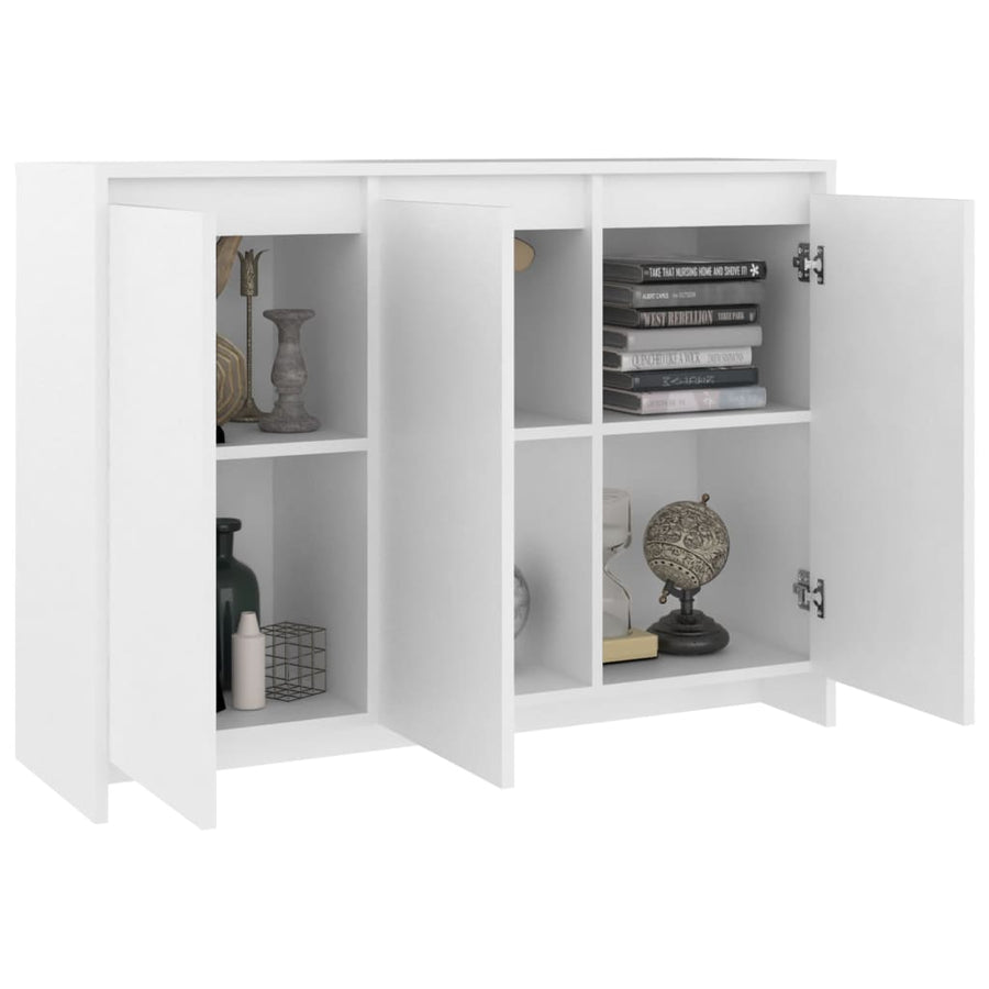 Dressoir 02X33X75 Cm Spaanplaat Wit