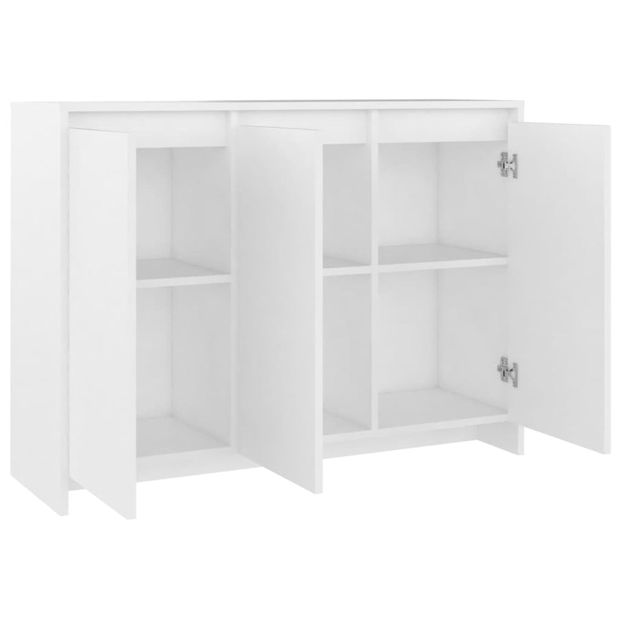 Dressoir 02X33X75 Cm Spaanplaat Wit