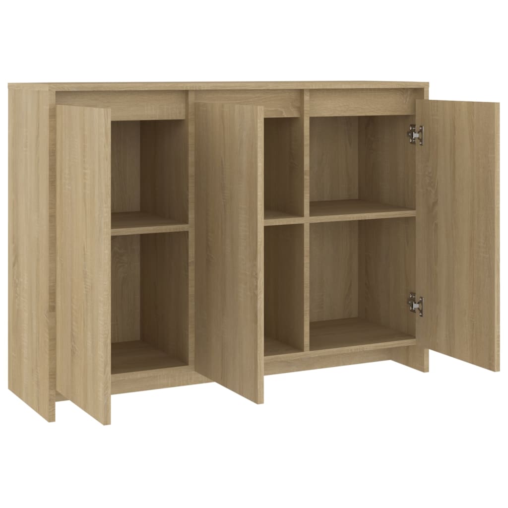 Dressoir 02X33X75 Cm Spaanplaat Kleurig Sonoma eiken