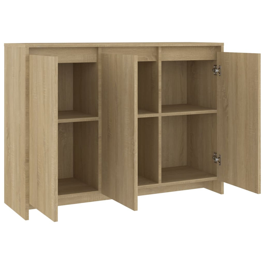 Dressoir 02X33X75 Cm Spaanplaat Kleurig Sonoma eiken