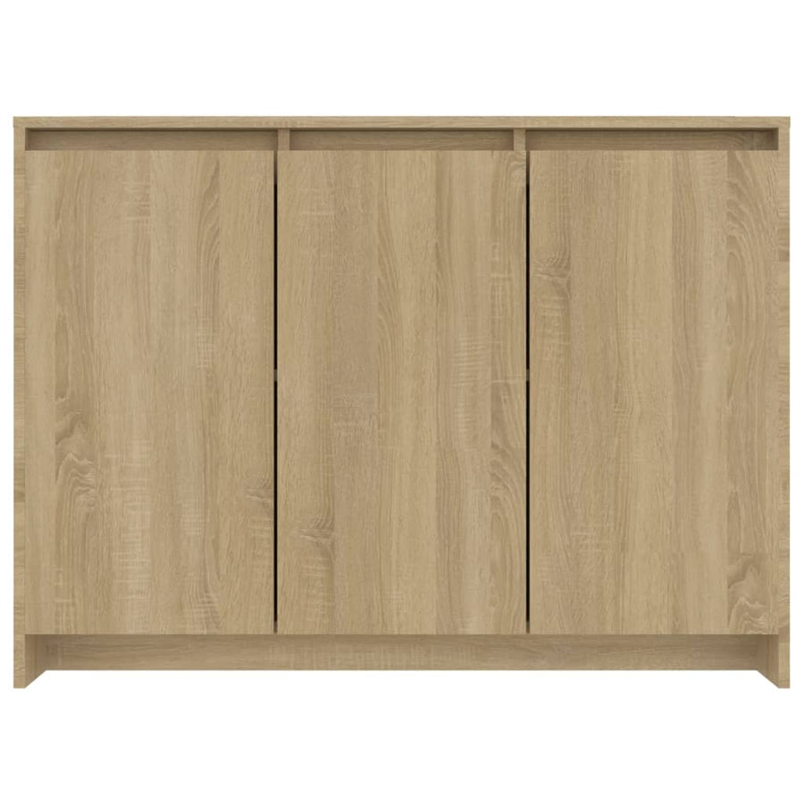 Dressoir 02X33X75 Cm Spaanplaat Kleurig Sonoma eiken