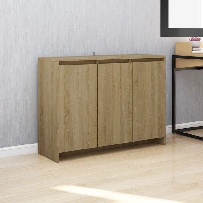 Dressoir 02X33X75 Cm Spaanplaat Kleurig Sonoma eiken