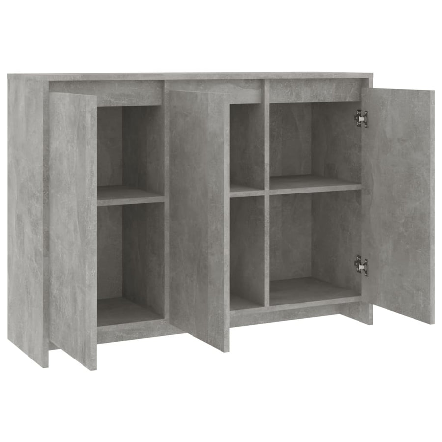 Dressoir 02X33X75 Cm Spaanplaat Betongrijs