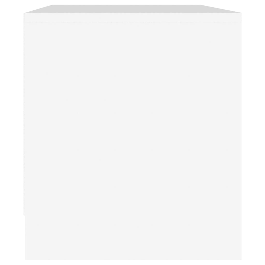 Tv-Meubel 90X35X40 Cm Bewerkt Hout Wit
