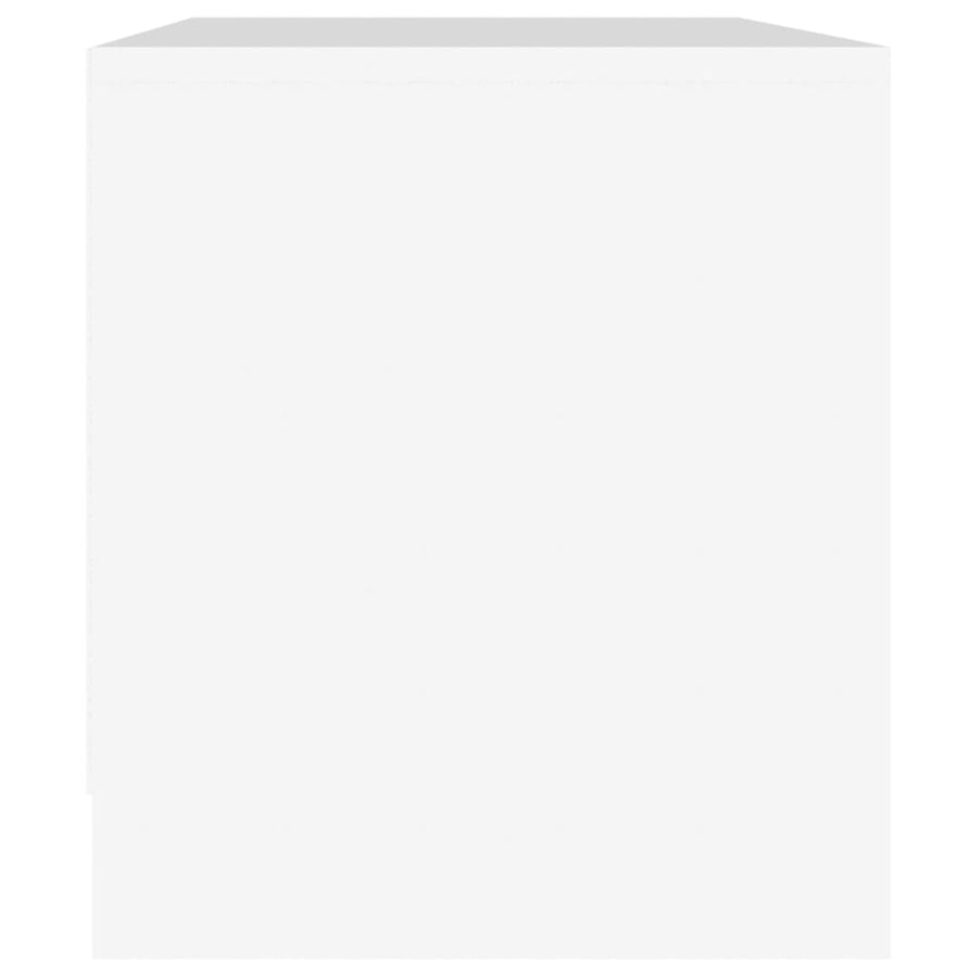 Tv-Meubel 90X35X40 Cm Bewerkt Hout Wit