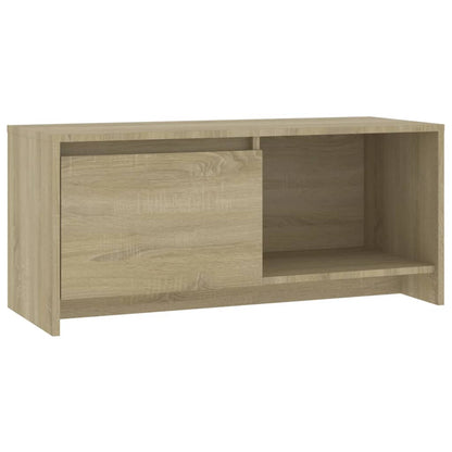 Tv-Meubel 90X35X40 Cm Bewerkt Hout Kleurig Sonoma eiken