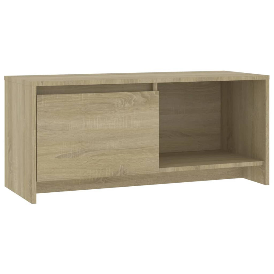 Tv-Meubel 90X35X40 Cm Bewerkt Hout Kleurig Sonoma eiken