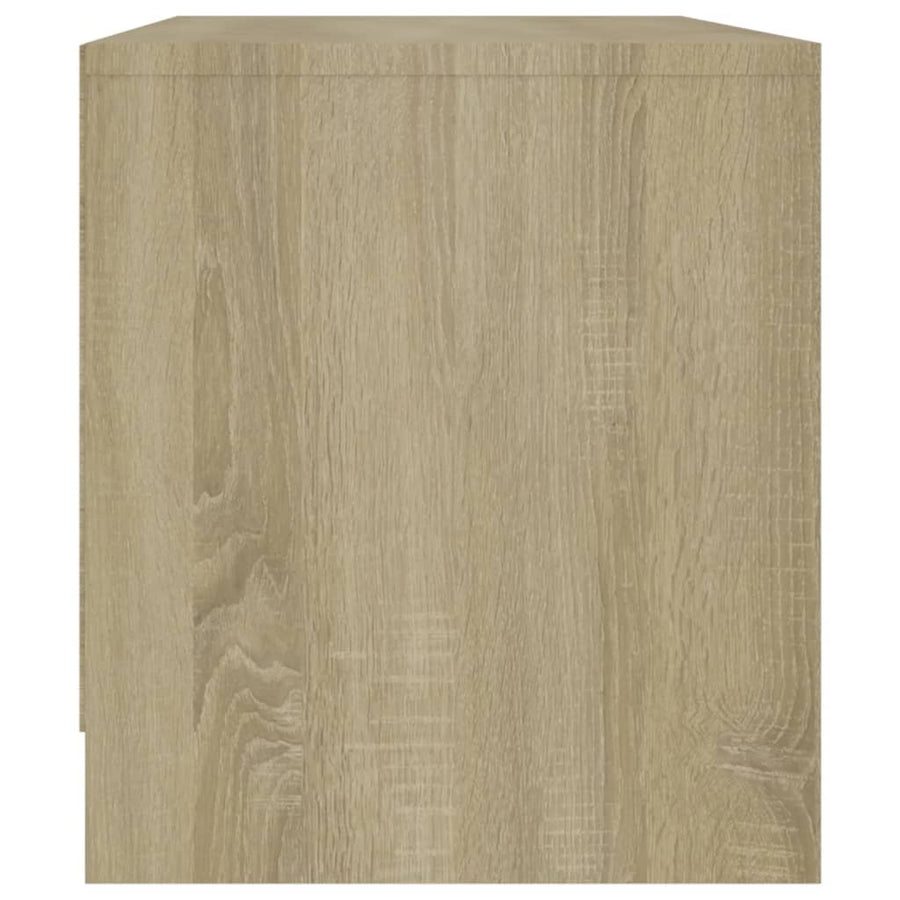 Tv-Meubel 90X35X40 Cm Bewerkt Hout Kleurig Sonoma eiken