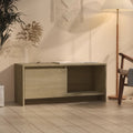 Tv-meubel 90x35x40 cm bewerkt hout sonoma eikenkleurig