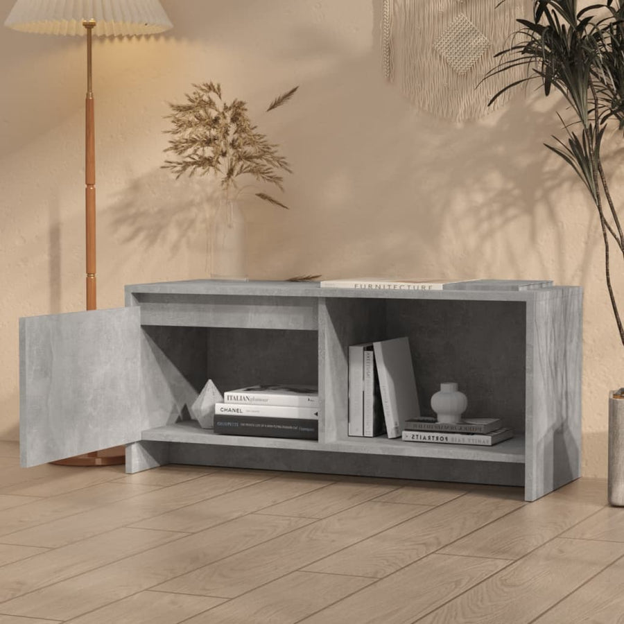 Tv-Meubel 90X35X40 Cm Spaanplaat Betongrijs