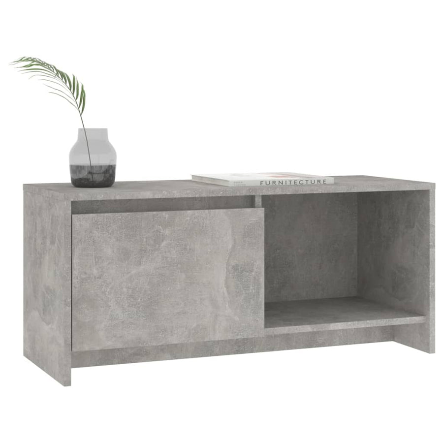 Tv-Meubel 90X35X40 Cm Spaanplaat Betongrijs