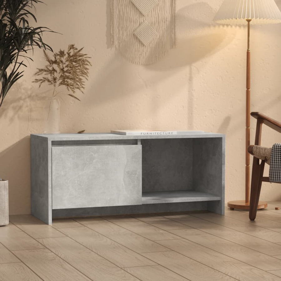 Tv-Meubel 90X35X40 Cm Spaanplaat Betongrijs