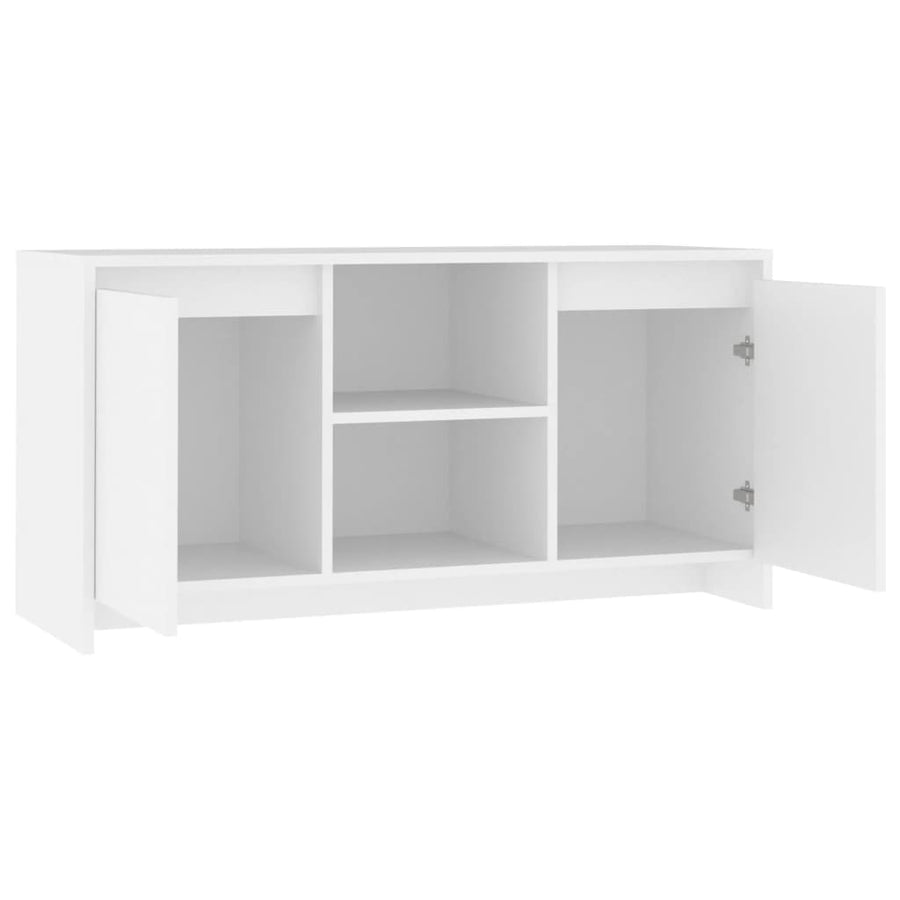 Tv-Meubel 02X37,5X52,5 Cm Spaanplaat Wit