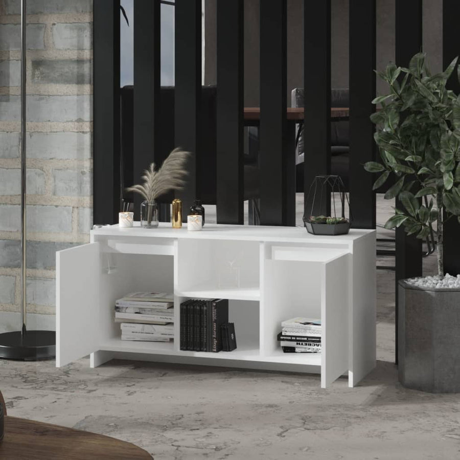 Tv-Meubel 02X37,5X52,5 Cm Spaanplaat Wit