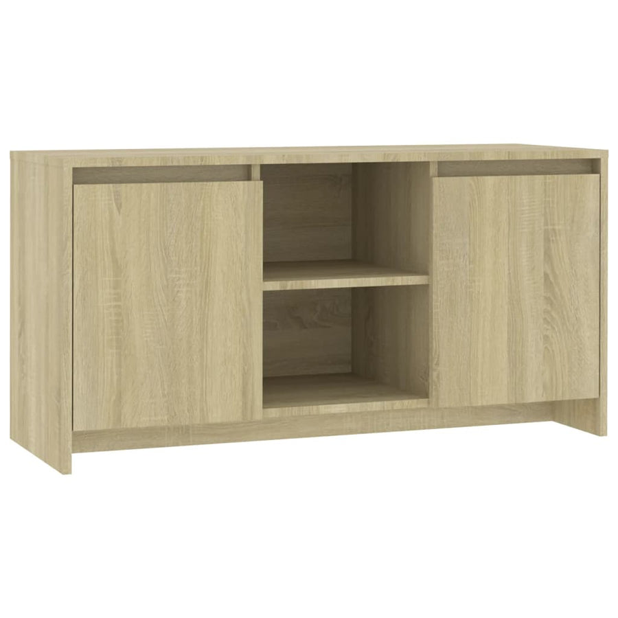 Tv-Meubel 02X37,5X52,5 Cm Spaanplaat Kleurig Sonoma eiken