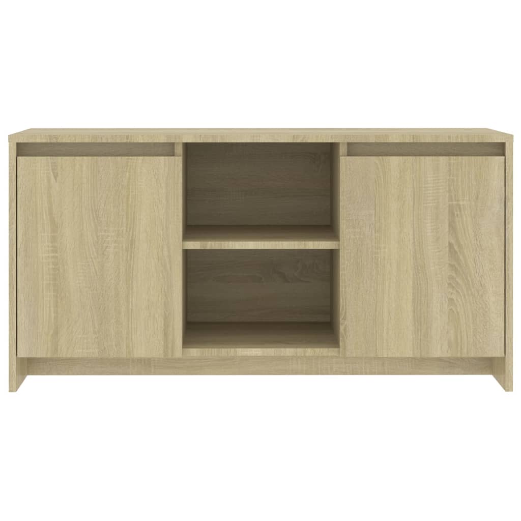 Tv-Meubel 02X37,5X52,5 Cm Spaanplaat Kleurig Sonoma eiken
