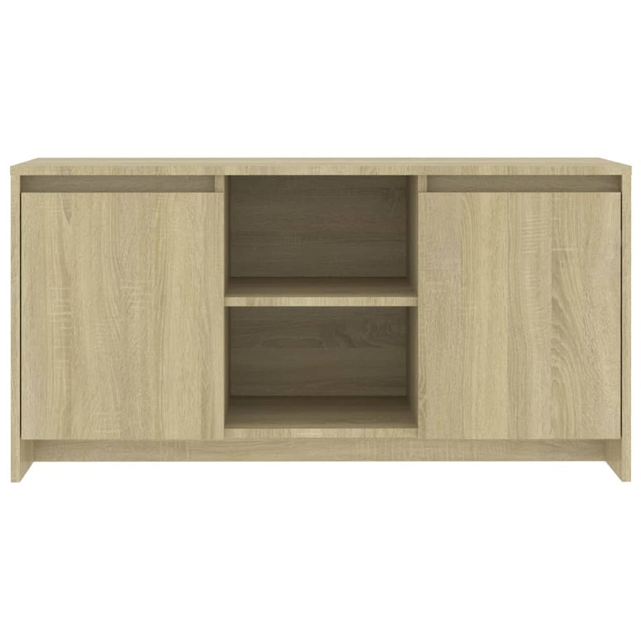 Tv-Meubel 02X37,5X52,5 Cm Spaanplaat Kleurig Sonoma eiken