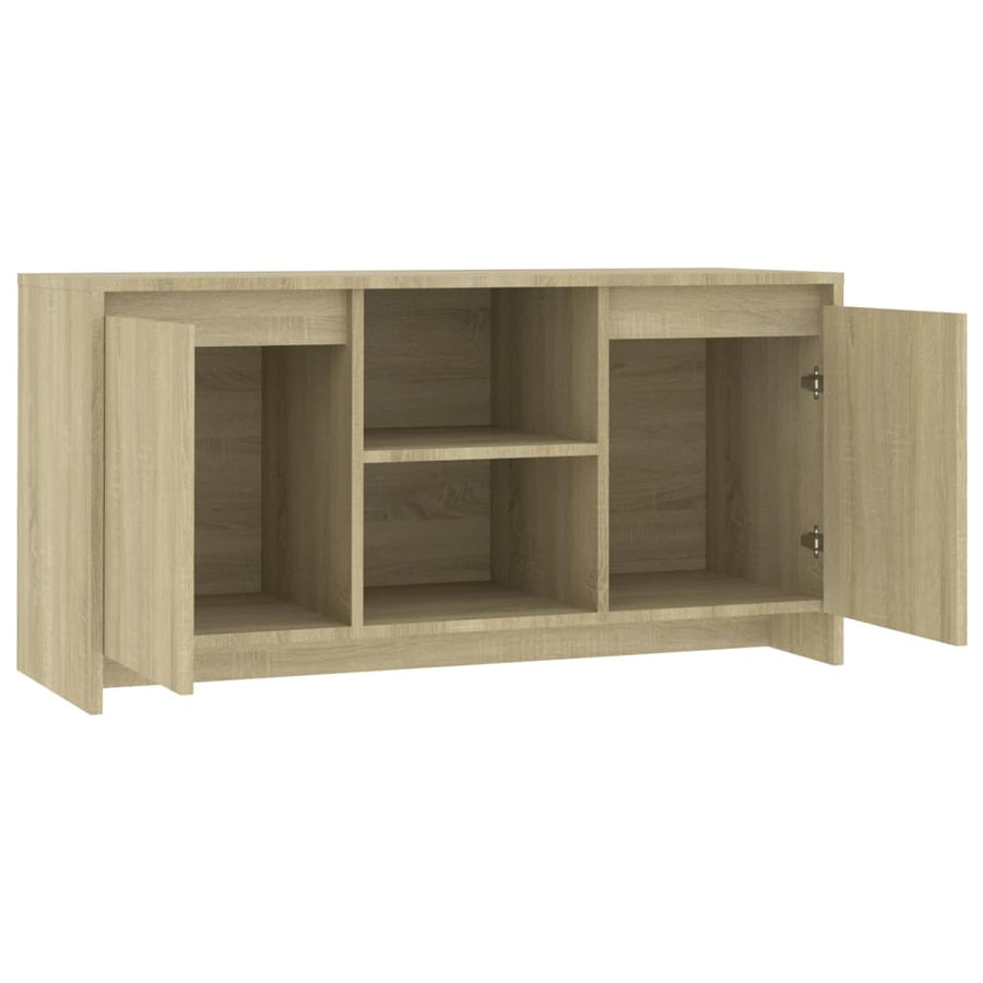 Tv-Meubel 02X37,5X52,5 Cm Spaanplaat Kleurig Sonoma eiken