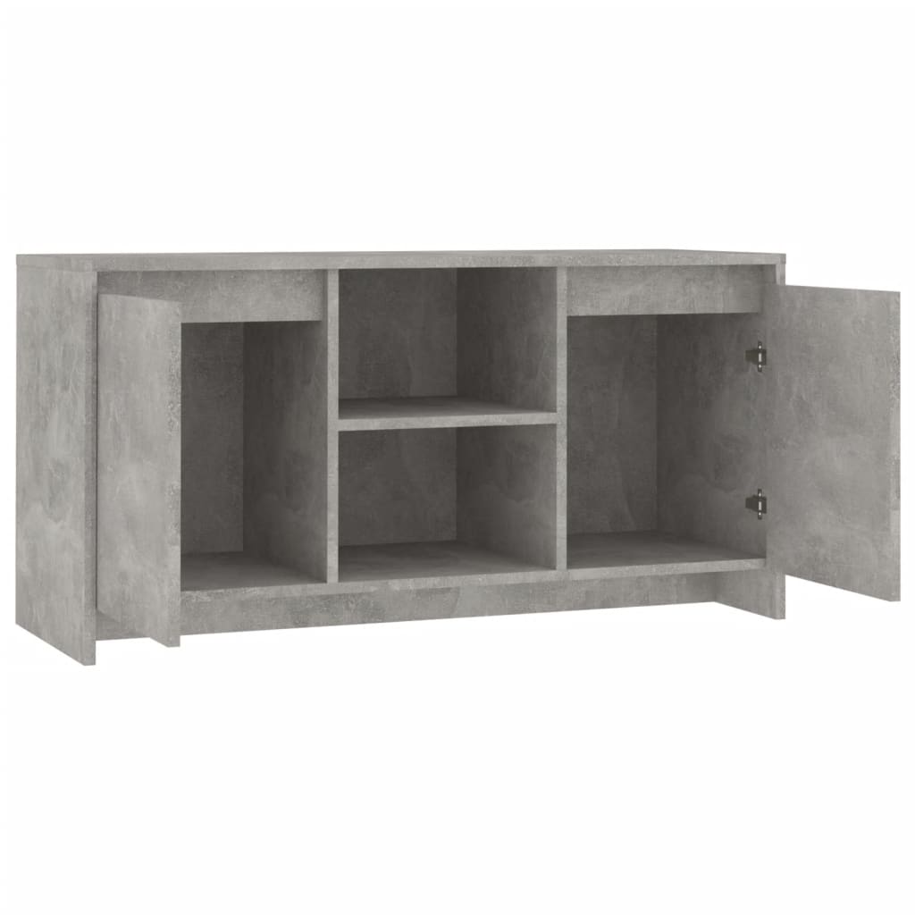 Tv-Meubel 02X37,5X52,5 Cm Spaanplaat Betongrijs