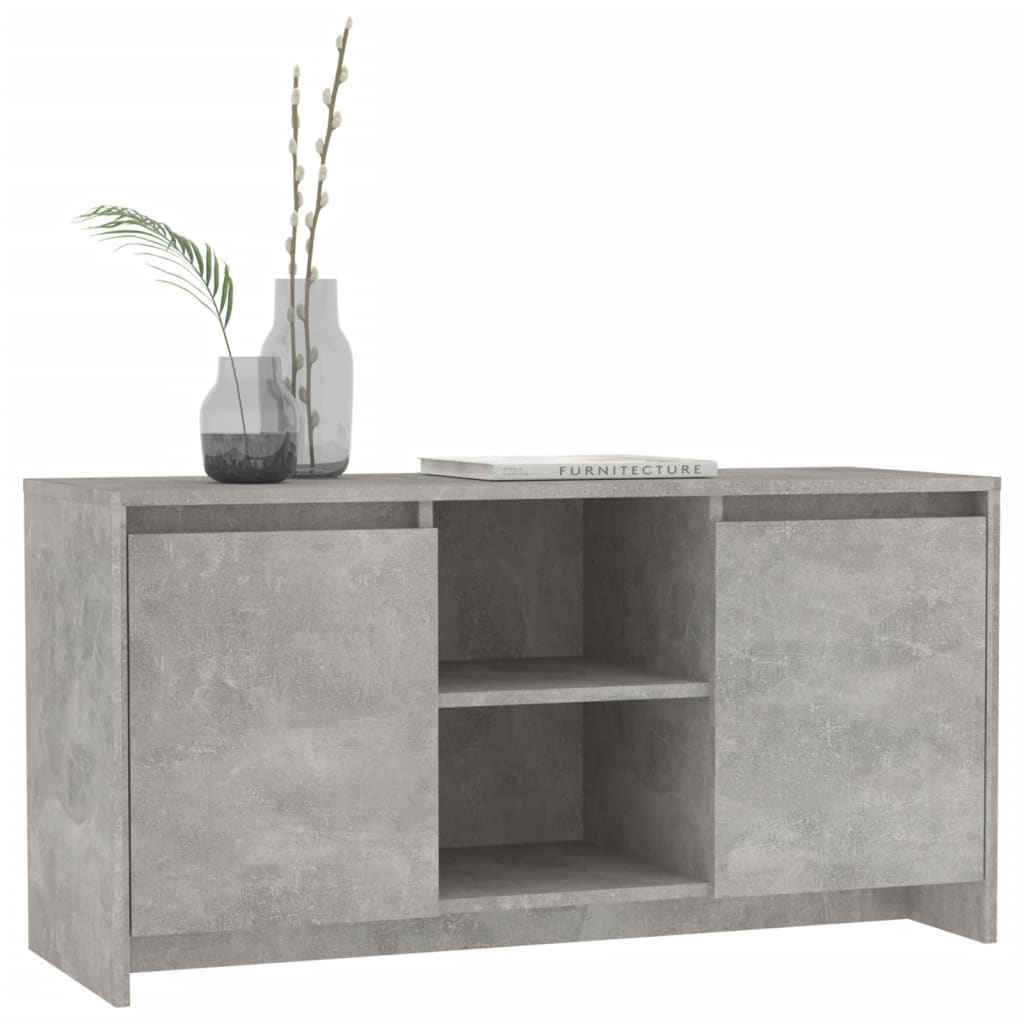 Tv-Meubel 02X37,5X52,5 Cm Spaanplaat Betongrijs