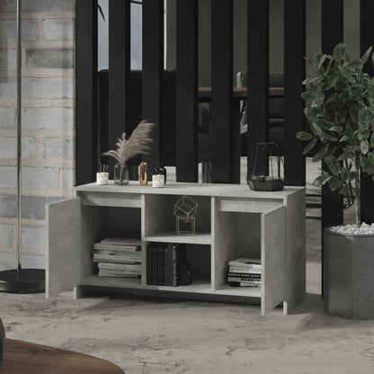 Tv-Meubel 02X37,5X52,5 Cm Spaanplaat Betongrijs