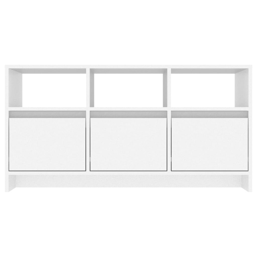 Tv-meubel 102x37,5x52,5 cm bewerkt hout wit