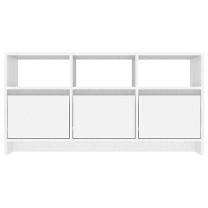 Tv-meubel 102x37,5x52,5 cm bewerkt hout wit