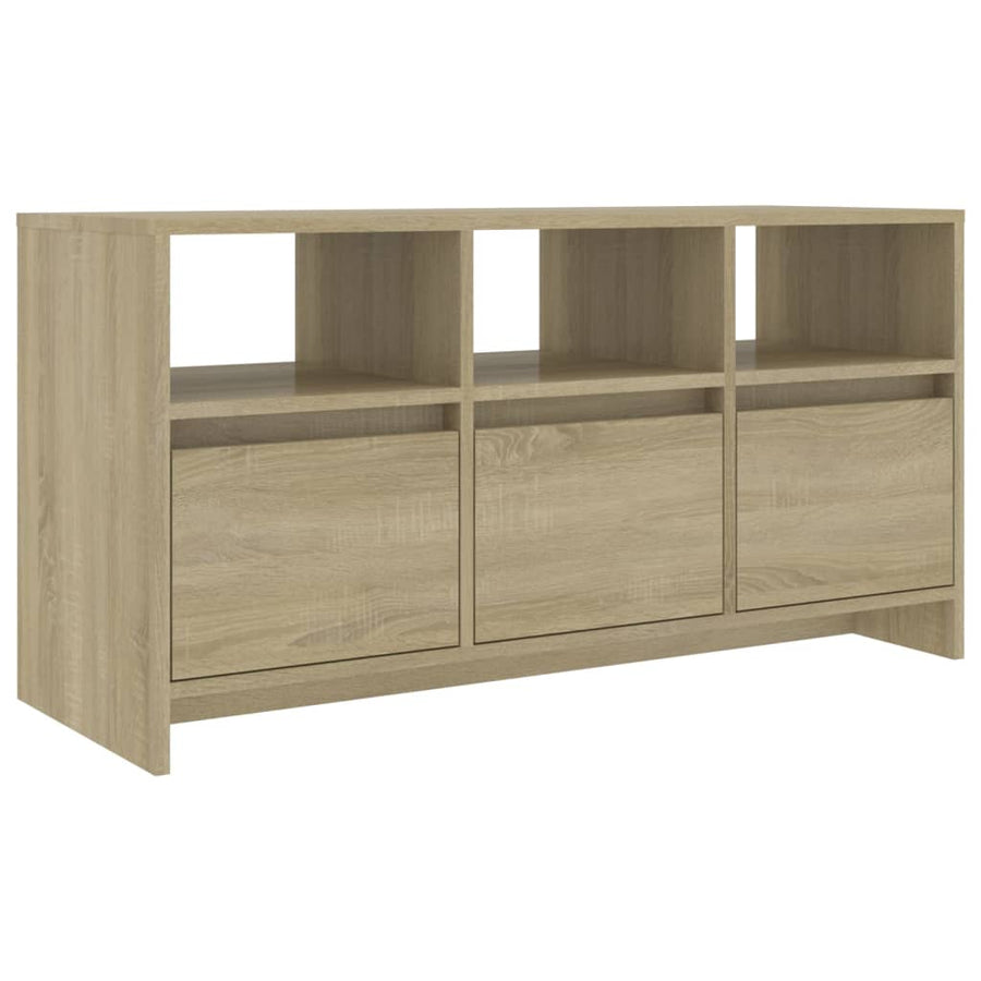Tv-meubel 102x37,5x52,5 cm bewerkt hout sonoma eikenkleurig