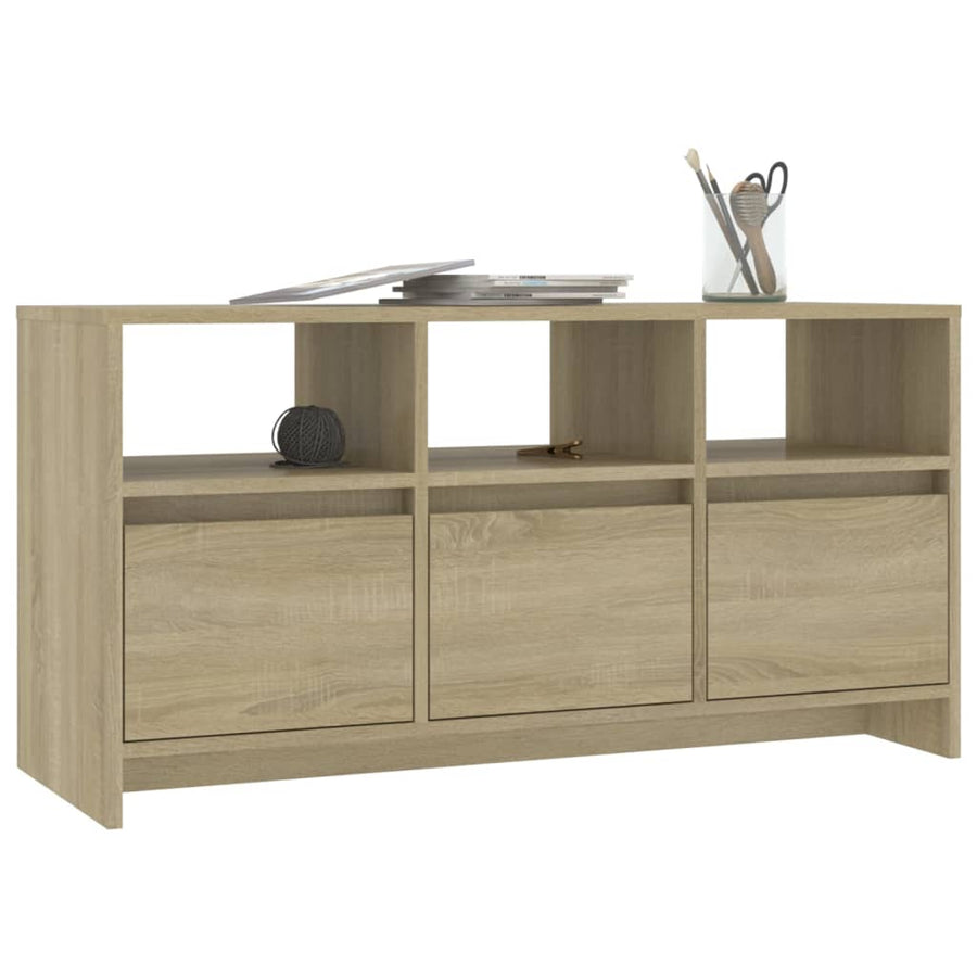 Tv-meubel 102x37,5x52,5 cm bewerkt hout sonoma eikenkleurig
