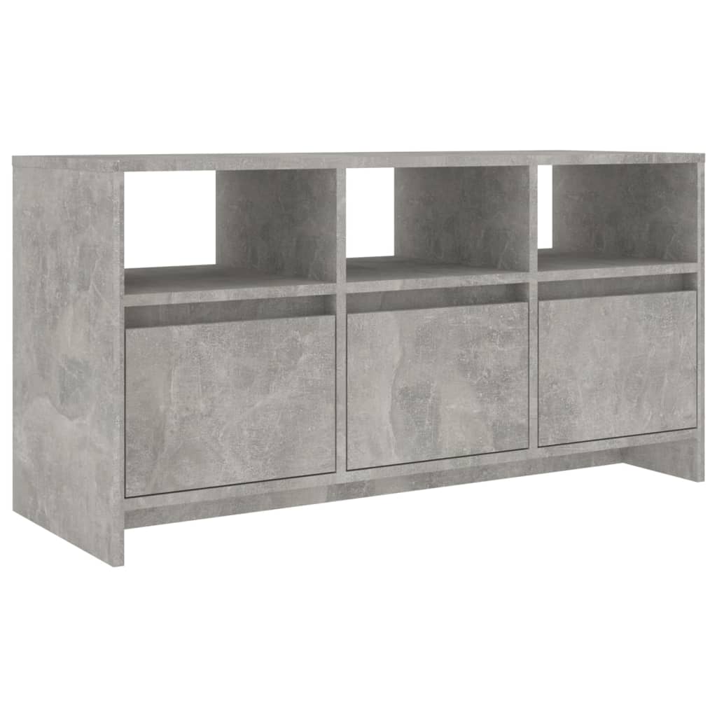 Tv-meubel 102x37,5x52,5 cm bewerkt hout betongrijs