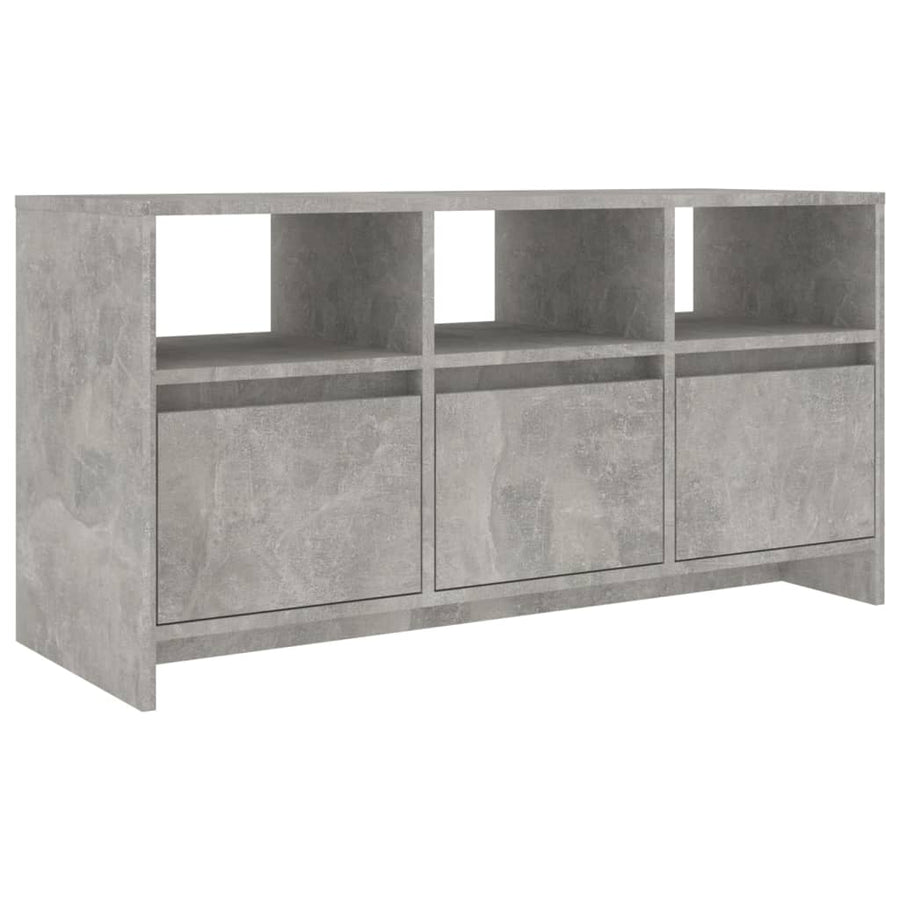 Tv-meubel 102x37,5x52,5 cm bewerkt hout betongrijs