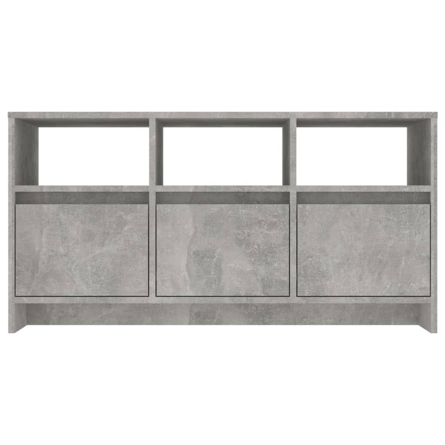 Tv-meubel 102x37,5x52,5 cm bewerkt hout betongrijs