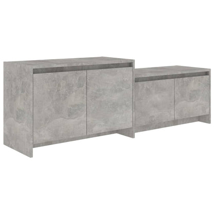 Tv-Meubel 146,5X35X50 Cm Bewerkt Hout Betongrijs