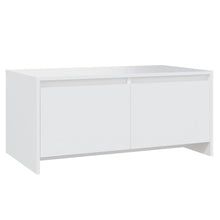 Salontafel 90X50X4,5 Cm Bewerkt Hout Wit