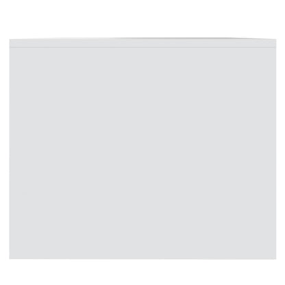 Salontafel 90X50X4,5 Cm Bewerkt Hout Wit