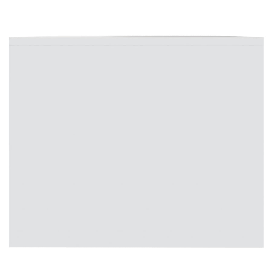 Salontafel 90X50X4,5 Cm Bewerkt Hout Wit